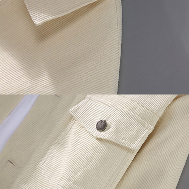 Chemise en coton à manches longues et boutons pour homme avec poches et motif Buddha Stones - image 4