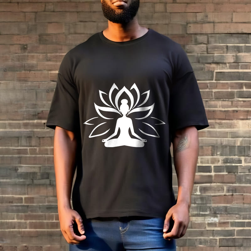 T-shirt Buddha Stones Lotus Personne méditante - image 6