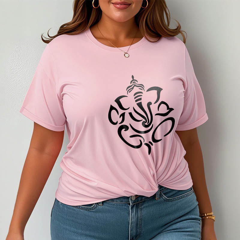 T-shirt avec illustration de Buddha Stones , Ganesh et éléphant - image 14