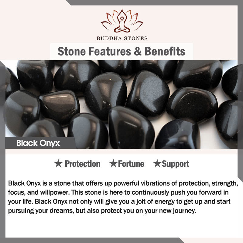 Bracelet de protection en argent Buddha Stones 925 avec breloque chaton et onyx noir naturel - image 8