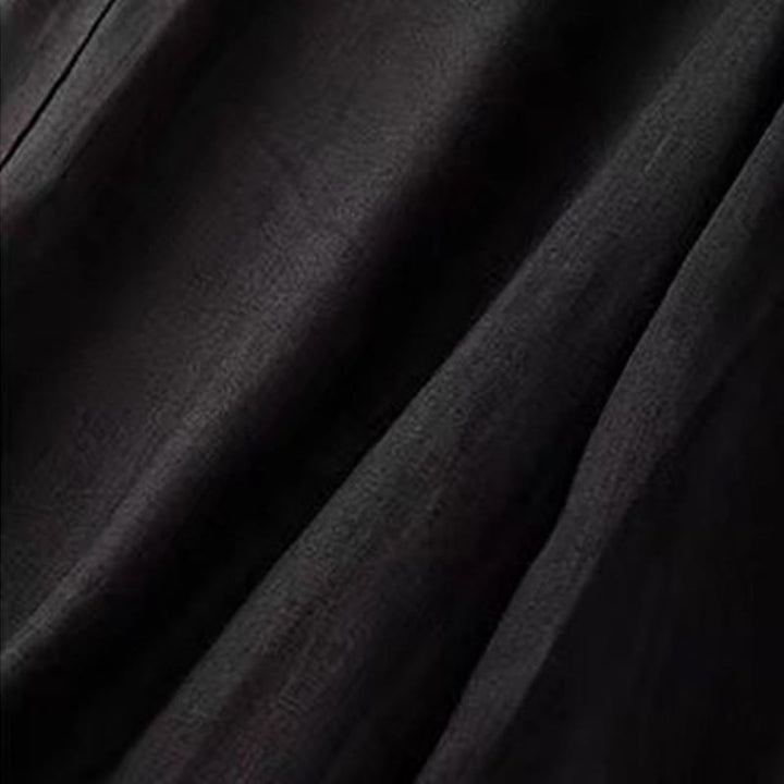 Pantalon Capri femme à jambes larges, couleur unie, style décontracté, avec un bouton et poches, motif Buddha Stones - image 10