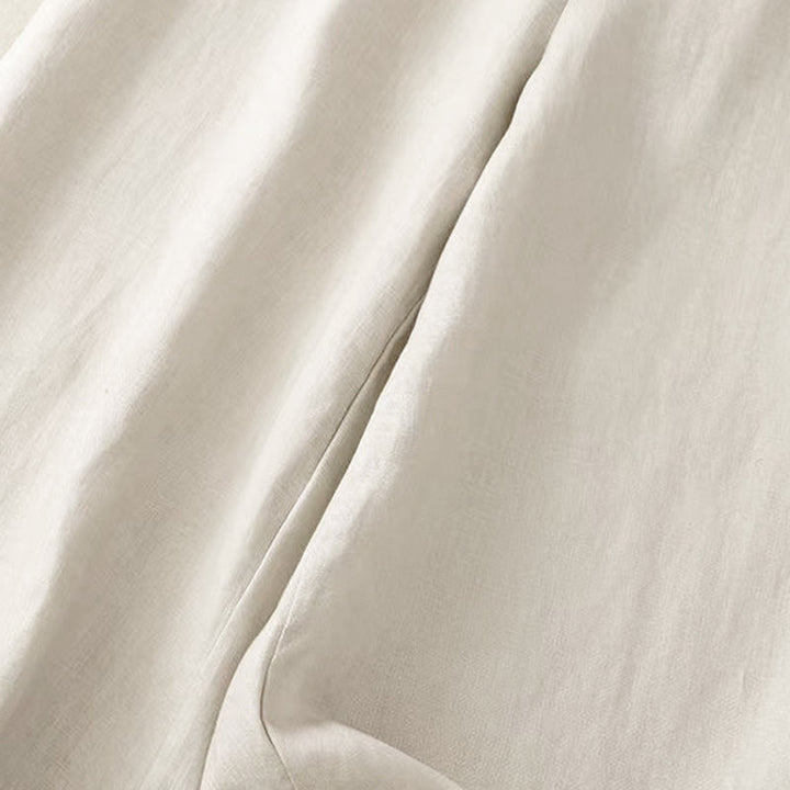 Pantalon Capri femme à jambes larges, couleur unie, style décontracté, avec un bouton et poches, motif Buddha Stones - image 17