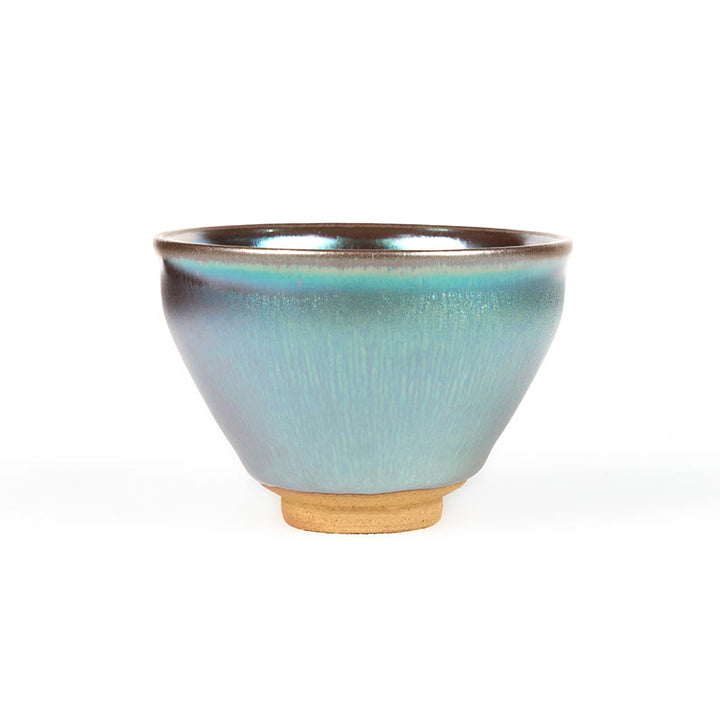 Tasse à thé Kung Fu en céramique bleue et violette, faite à la main, motif fleur de lotus Jianzhan chinois, 150 ml - image 9