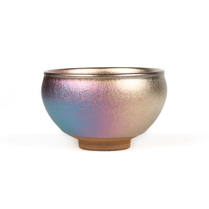 Tasse à thé en céramique faite à la main en Buddha Stones, style chinois Jianzhan, fleur de lotus dorée, tasse à thé Kung Fu, 150 ml - image 9