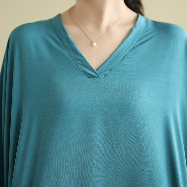 Robe longue décontractée en coton et lin à manches longues et poches, style rétro, couleur unie, motif Buddha Stones - image 20