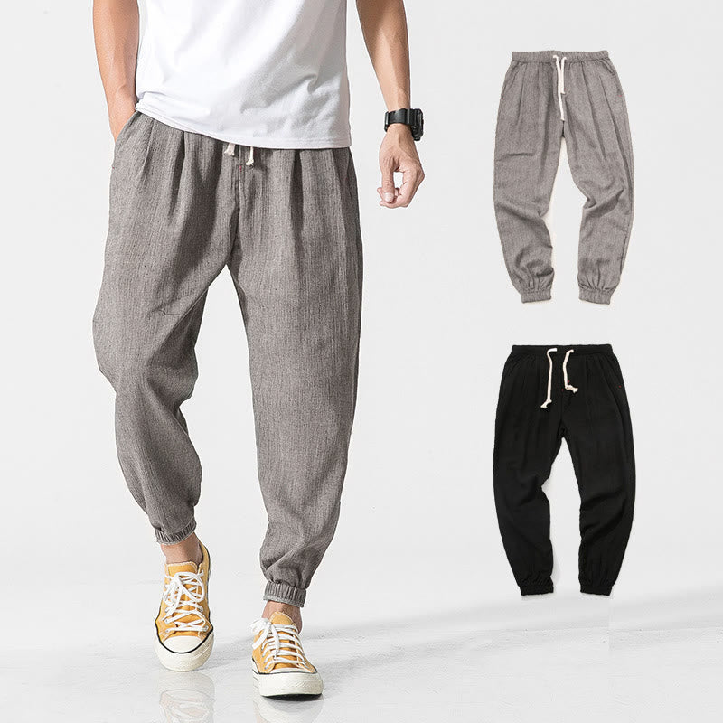 Pantalon pour homme avec cordon de serrage et poches Motif Buddha Stones - Gris - US/UK/AU46，EU56 (5XL) - image 1