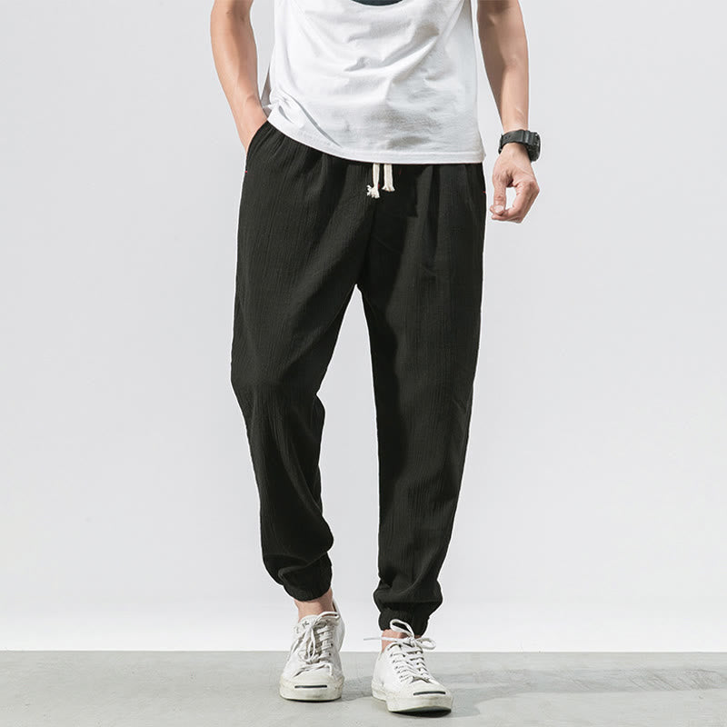 Pantalon pour homme avec cordon de serrage et poches Motif Buddha Stones - Noir - US/UK/AU46，EU56 (5XL) - image 14