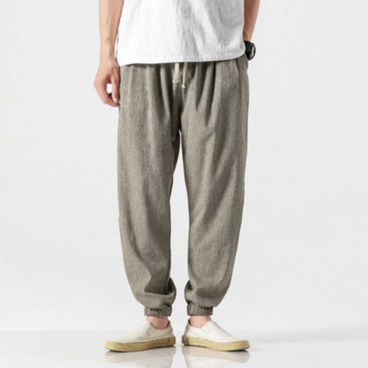 Pantalon pour homme avec cordon de serrage et poches Motif Buddha Stones - Kaki foncé - US/UK/AU46，EU56 (5XL) - image 18