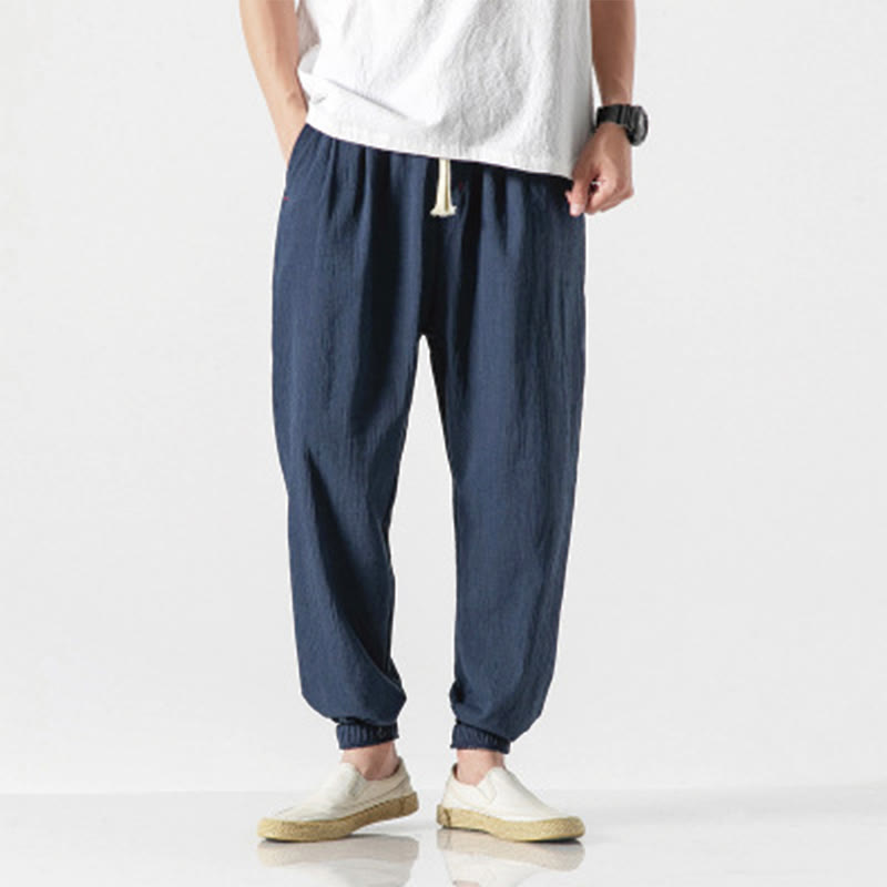 Pantalon pour homme avec cordon de serrage et poches Motif Buddha Stones - Bleu marine - US/UK/AU46，EU56 (5XL) - image 14