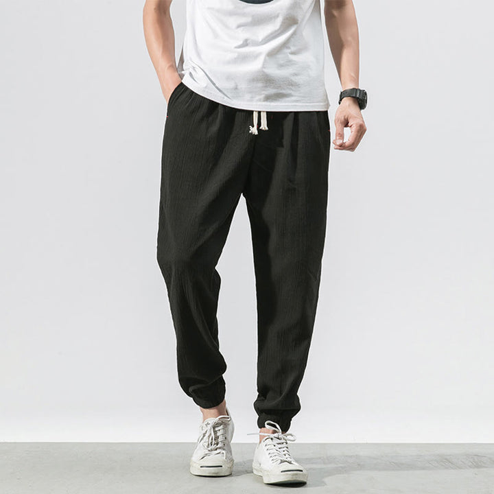 Pantalon pour homme avec cordon de serrage et poches Motif Buddha Stones - Noir - US/UK/AU46，EU56 (5XL) - image 13