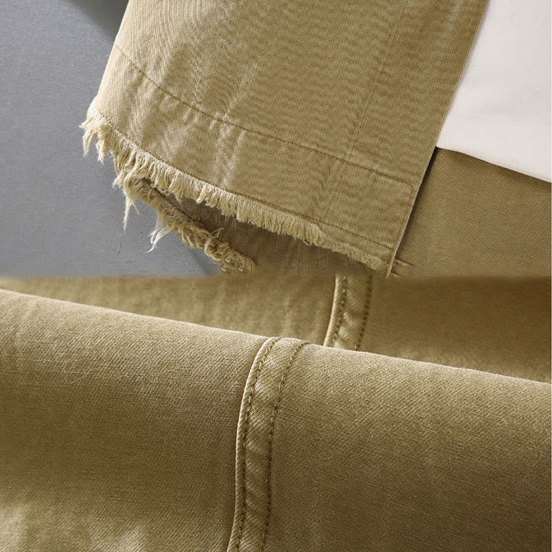 Chemise à manches longues en coton avec poche et ourlet à pompons pour homme Motif Buddha Stones - image 4