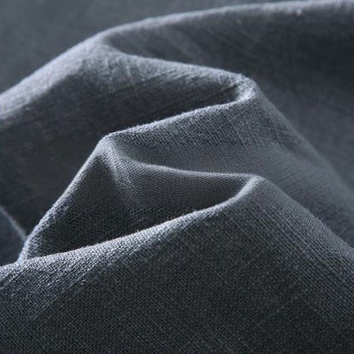 Veste en lin ramie à manches longues et revers boutonnés pour homme avec poches, motif Buddha Stones Commute - image 6