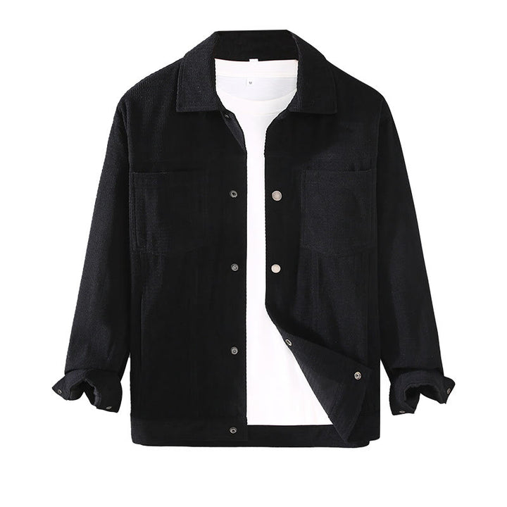 Veste à manches longues et poches pour homme, style vintage, avec boutons et revers, motif Buddha Stones - image 8