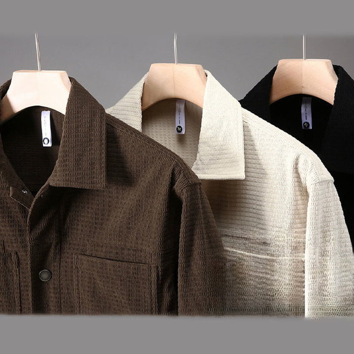 Veste à manches longues et poches pour homme, motif Buddha Stones, boutons à revers - image 10