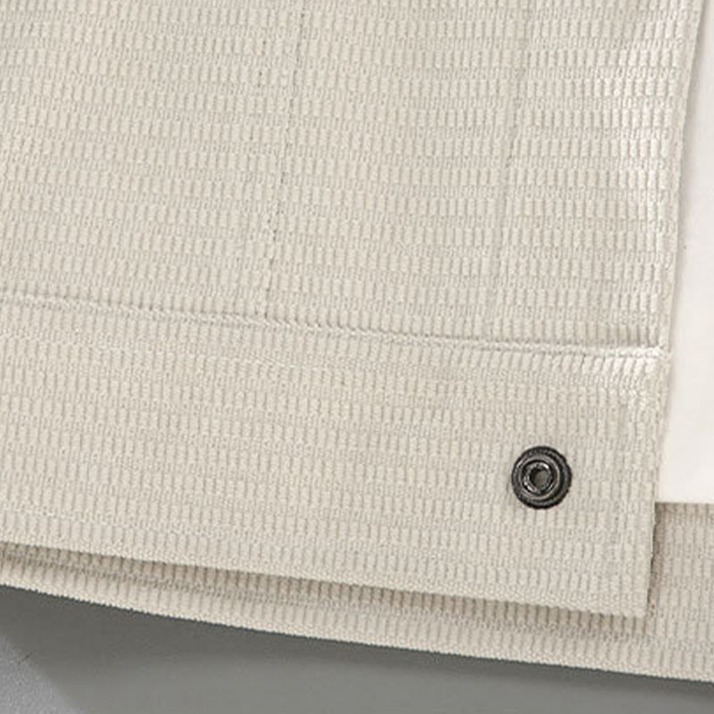 Veste à manches longues et poches pour homme, motif Buddha Stones, boutons à revers - image 2