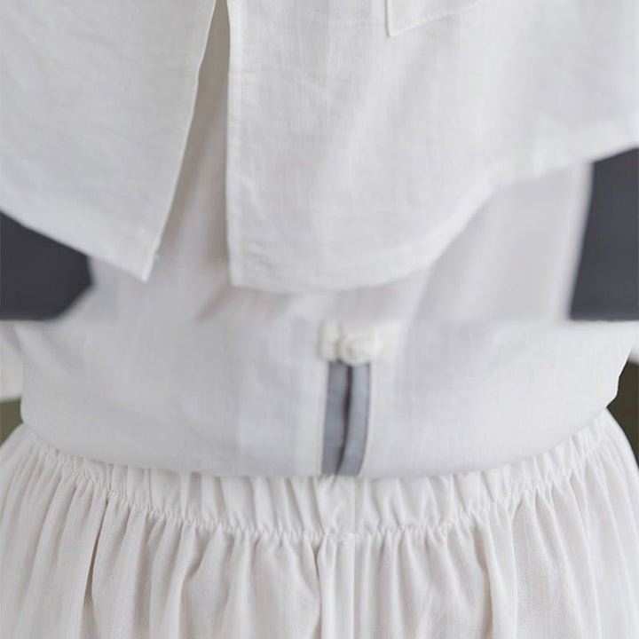 Ensemble 2 pièces en coton avec t-shirt, haut et pantalon de tai-chi, motif Buddha Stones , vêtements zen pour femmes - image 16