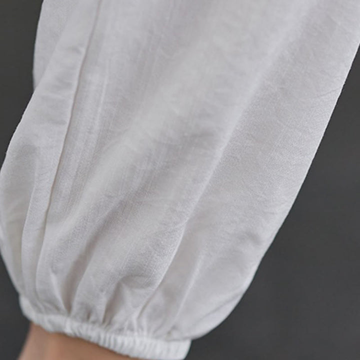 Ensemble 2 pièces en coton avec t-shirt, haut et pantalon de tai-chi, motif Buddha Stones , vêtements zen pour femmes - image 14