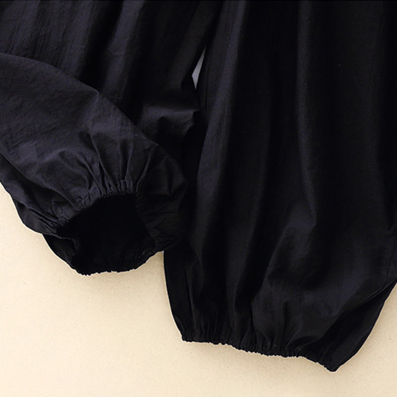 Pantalon harem pour femme avec poches, design simple et décontracté, motif Buddha Stones - image 2