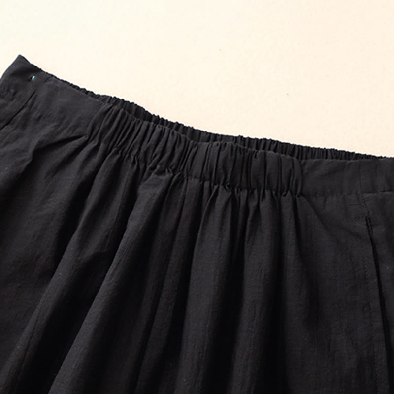 Pantalon sarouel décontracté en coton avec poches pour femme, motif Buddha Stones - image 2