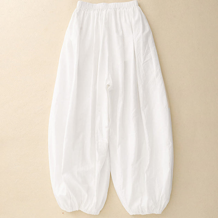 Pantalon harem pour femme avec poches, design simple et décontracté, motif Buddha Stones - image 5