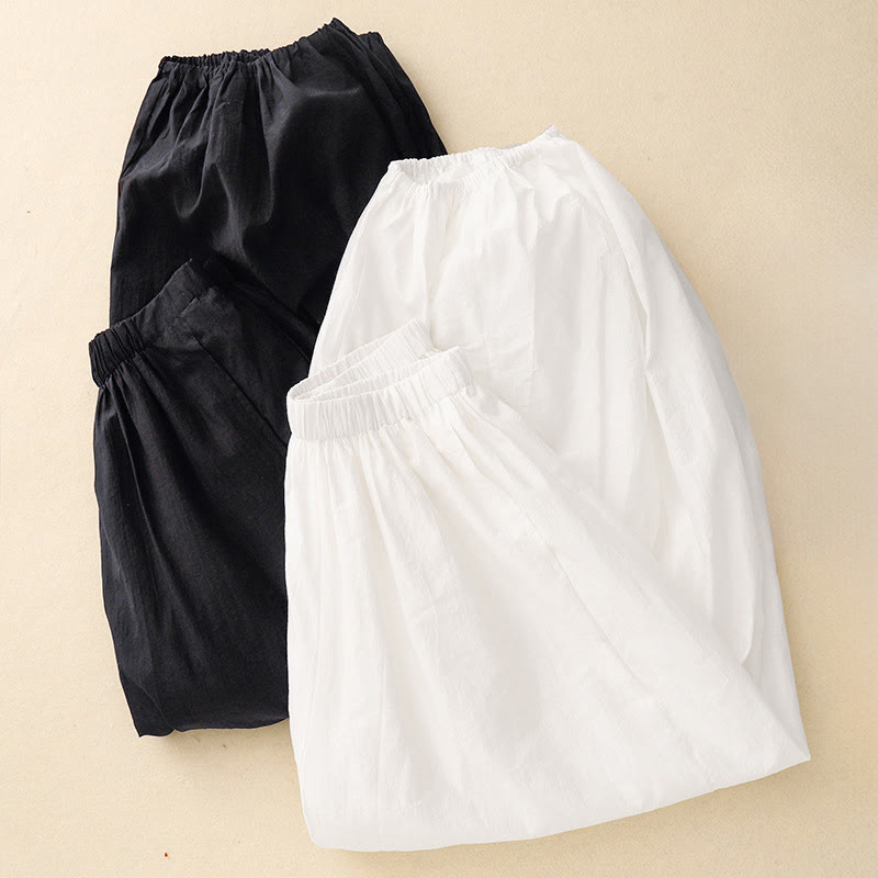 Pantalon harem pour femme avec poches, design simple et décontracté, motif Buddha Stones - image 12