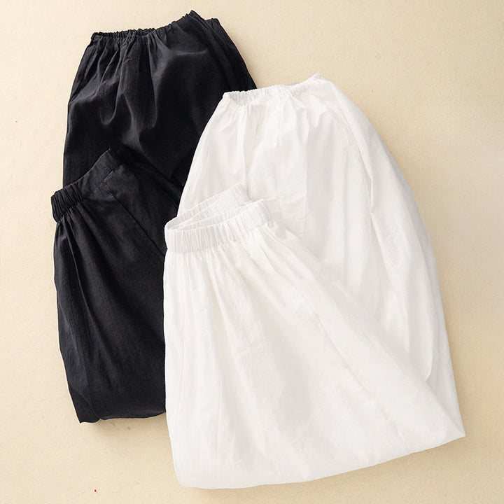 Pantalon harem pour femme avec poches, design simple et décontracté, motif Buddha Stones - image 12