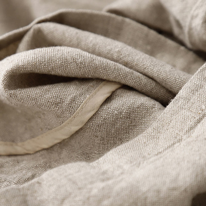 Pantalon décontracté en coton et lin avec cordon de serrage et poches pour femme, style simple et quotidien, motif Buddha Stones - image 5