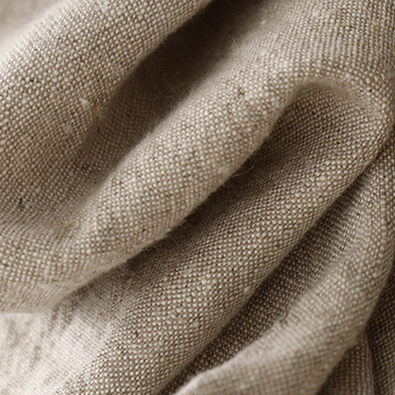 Pantalon décontracté en coton et lin avec cordon de serrage et poches pour femme, style simple et quotidien, motif Buddha Stones - image 11