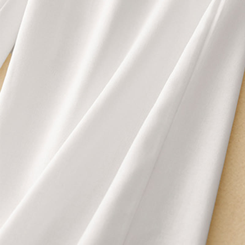 Pantalon décontracté en coton et lin pour femme, coupe droite, avec poches, motif Buddha Stones - image 12