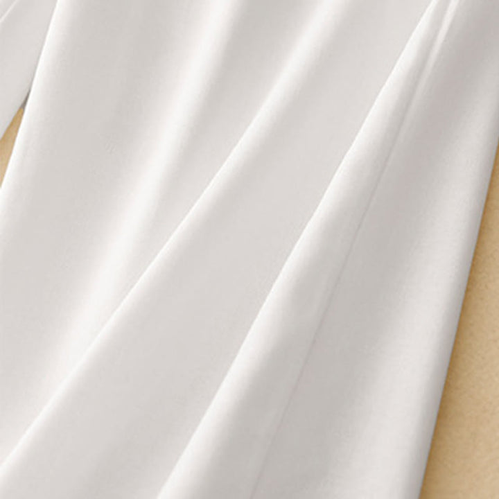 Pantalon décontracté en coton et lin pour femme, coupe droite, avec poches, motif Buddha Stones - image 12