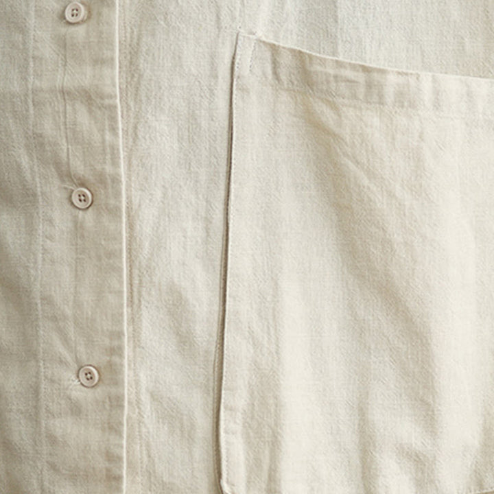 Veste en coton et lin à manches longues pour femme, motif Buddha Stones, avec poches - image 9