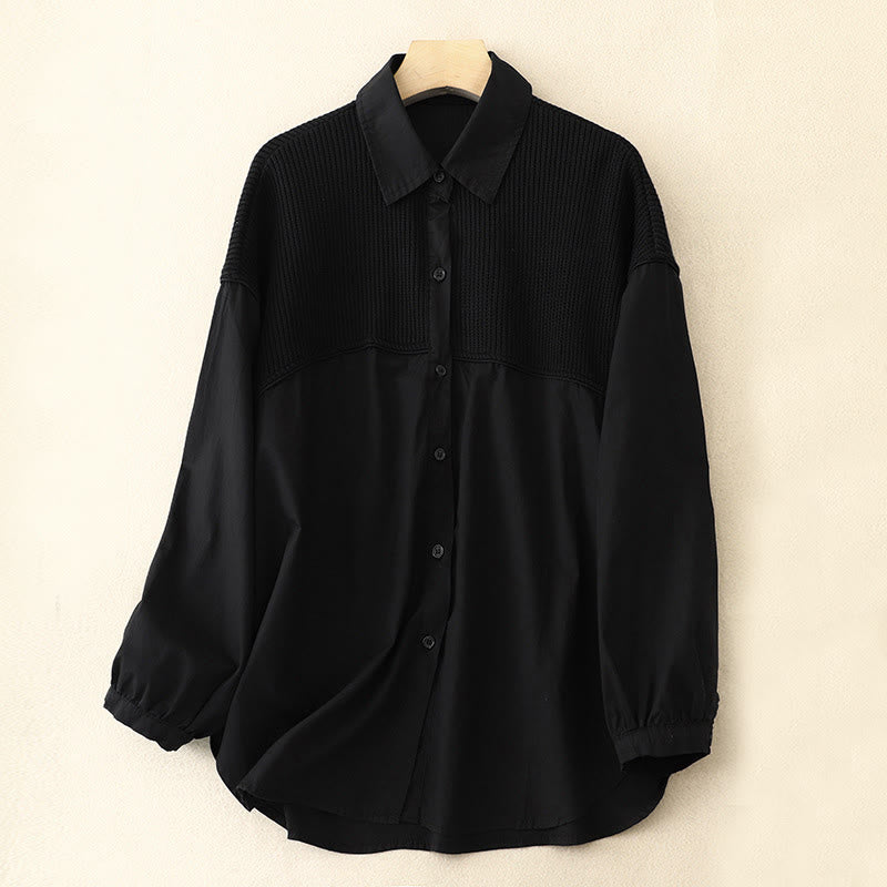 Veste en velours côtelé de coton à col montant et motif Buddha Stones pour femme - Noir - US14，UK/AU18，EU46 (2XL) - image 6