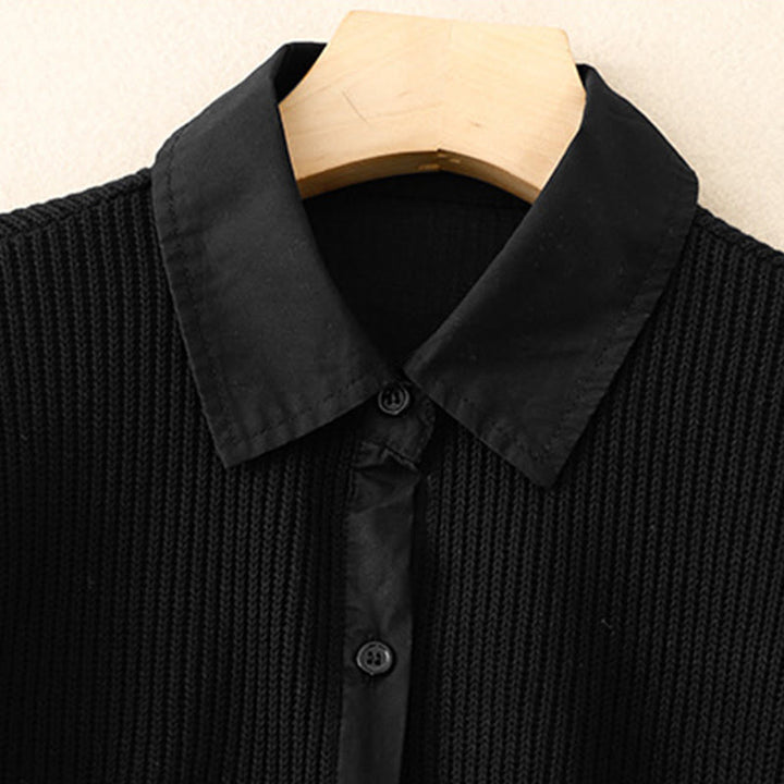 Veste en velours côtelé de coton à col montant et motif Buddha Stones pour femme - image 7