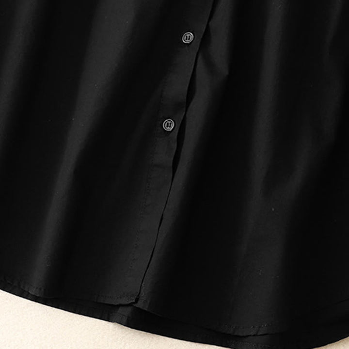 Veste en velours côtelé de coton à col montant et motif Buddha Stones pour femme - image 9