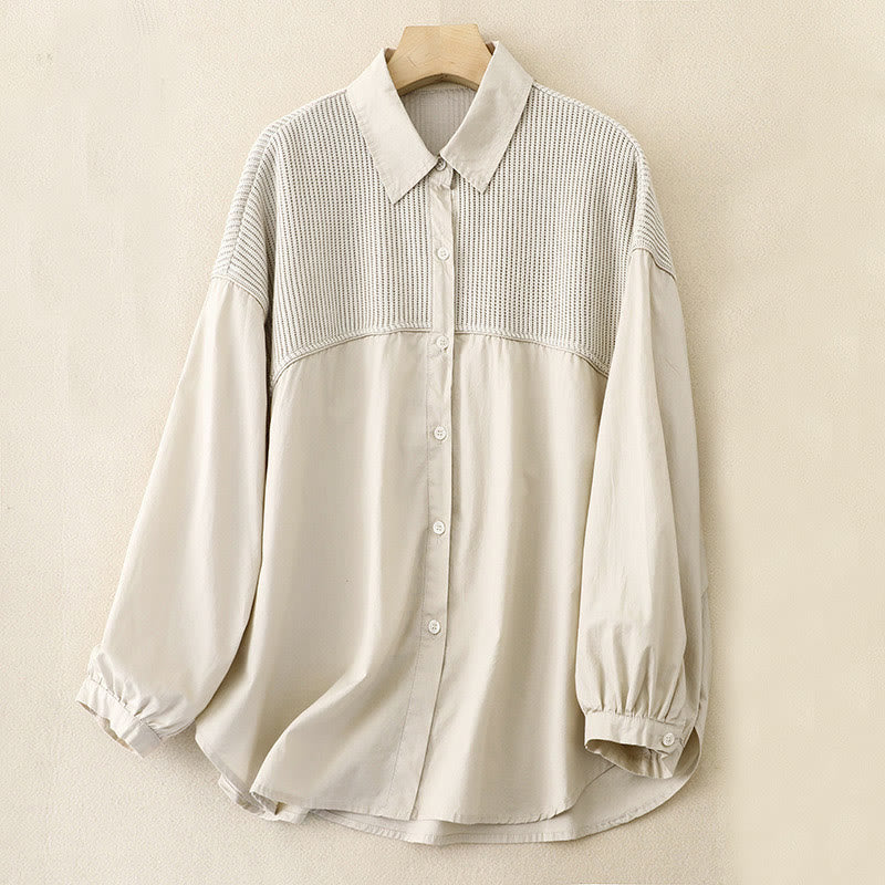 Veste en velours côtelé de coton à col montant et motif Buddha Stones pour femme - Beige - US14，UK/AU18，EU46 (2XL) - image 11