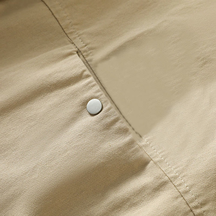 Veste en coton à col montant et boutons unis pour femme Buddha Stones - image 22