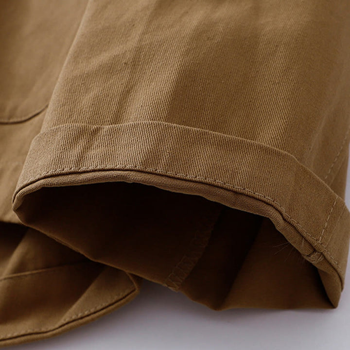 Veste en coton à manches longues et poches pour femme, motif Buddha Stones, couleur unie - image 4