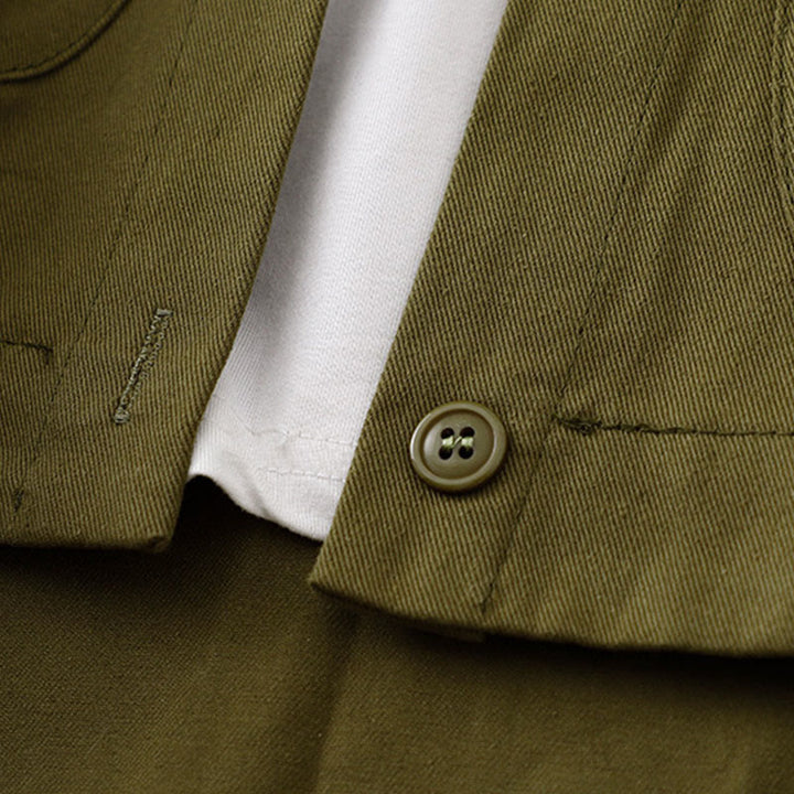 Veste en coton à manches longues et poches pour femme, motif Buddha Stones, couleur unie - image 18