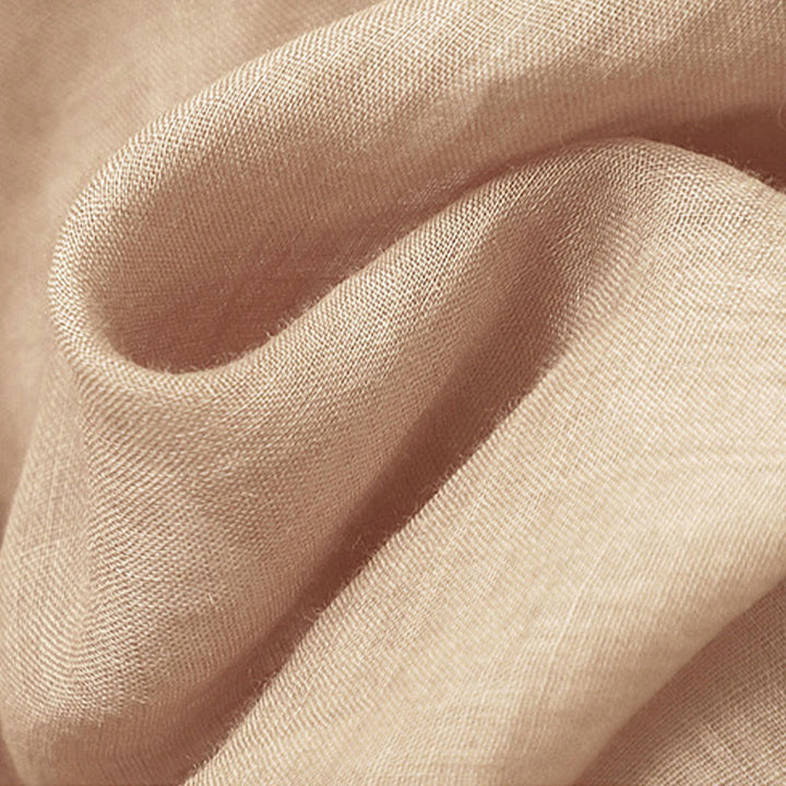 Jupe en coton et lin pour femme, motif Buddha Stones vintage avec broderies et boutons, longueur 7-8 - image 15