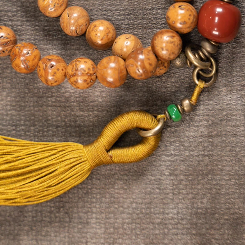 Bracelet à pampilles en 108 perles de Mala Bodhi Seed Sagesse Paix Buddha Stones - image 9