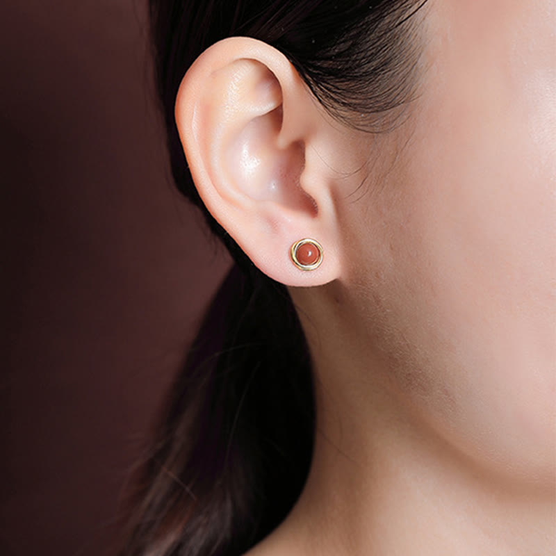 Boucles d'oreilles porte-bonheur en argent sterling 925 avec Buddha Stones , jade, agate et ambre  - image 13