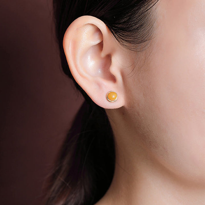 Boucles d'oreilles porte-bonheur en argent sterling 925 avec Buddha Stones , jade, agate et ambre  - image 20