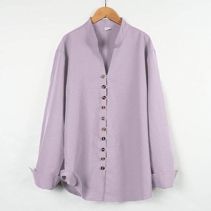 Chemise homme à manches longues et boutons de couleur unie avec Buddha Stones - Chardon - US/UK/AU46，EU56 (3XL) - image 25