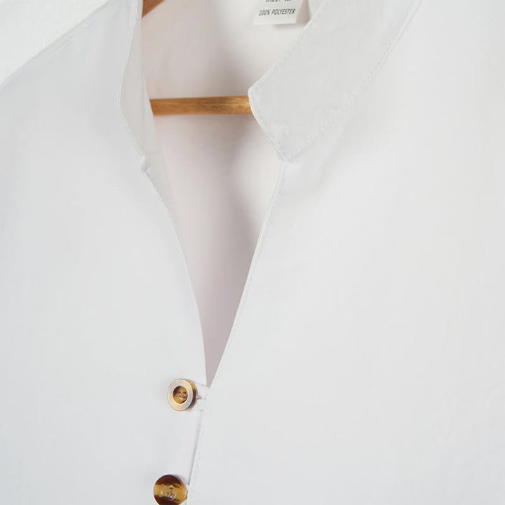 Chemise homme à manches longues et boutons de couleur unie avec Buddha Stones - image 7