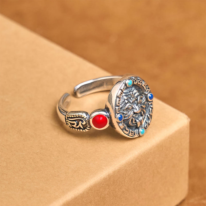 Bague ouverte ajustable en cuivre Zakiram Buddha Stones - image 2