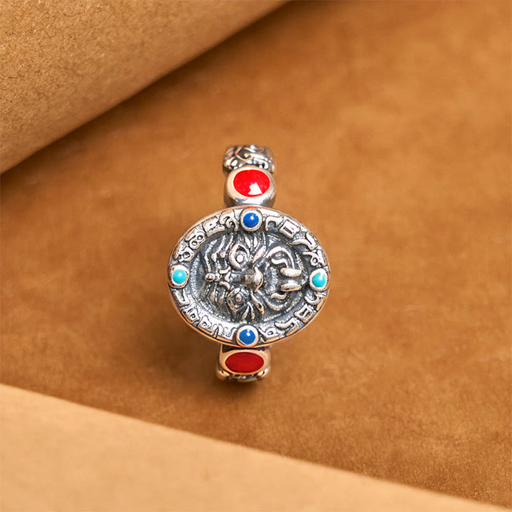 Bague ouverte ajustable en cuivre Zakiram Buddha Stones - image 3
