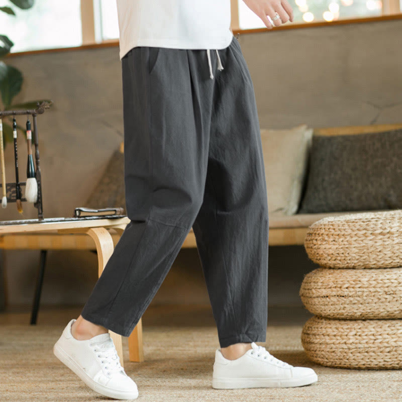 Pantalon d'été en coton avec poches Buddha Stones pour homme - image 19