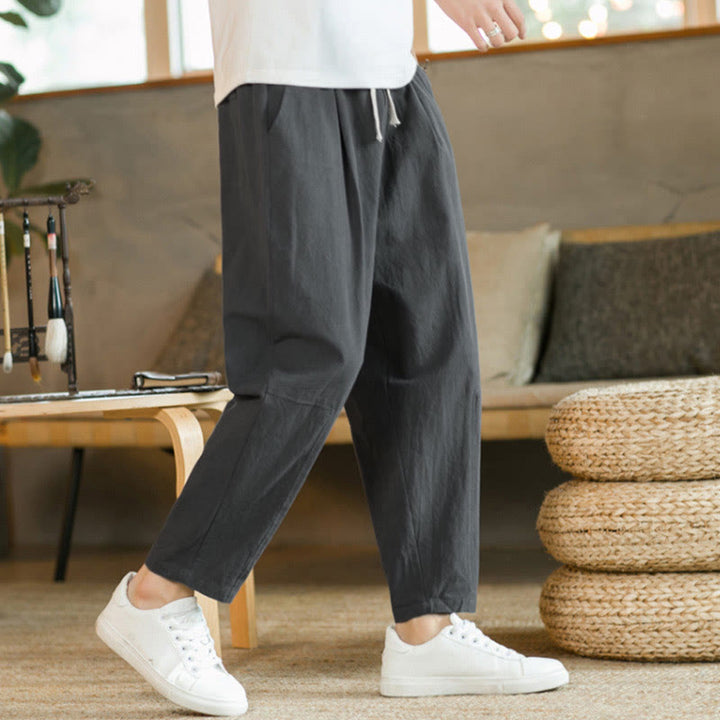 Pantalon d'été en coton avec poches Buddha Stones pour homme - image 19