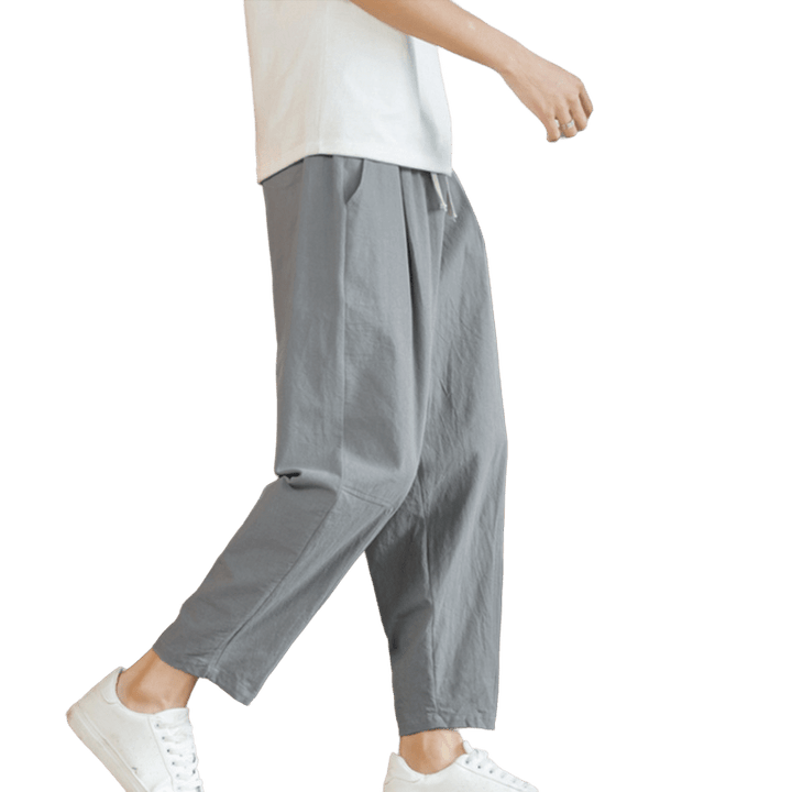 Pantalon d'été en coton avec poches Buddha Stones pour homme - image 25