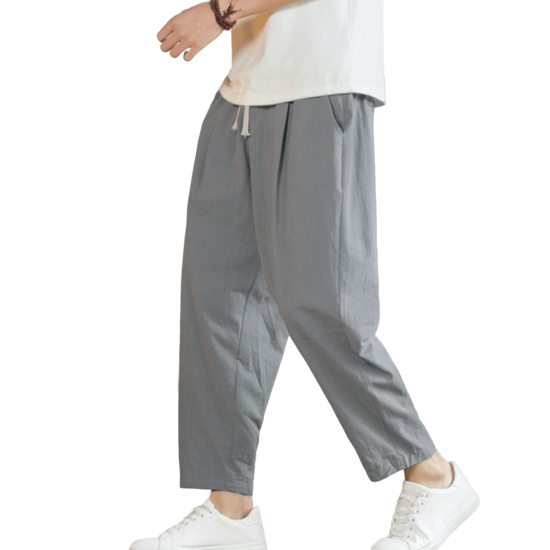 Pantalon d'été en coton avec poches Buddha Stones pour homme - image 25